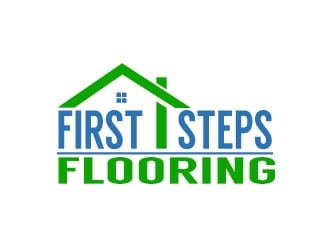 First Steps Flooring logo design by PyramidDesign