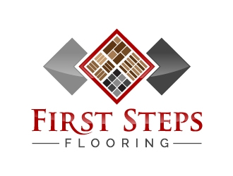 First Steps Flooring logo design by JJlcool