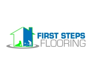 First Steps Flooring logo design by mckris
