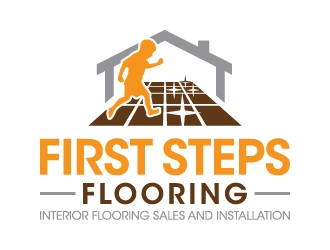 First Steps Flooring logo design by ORPiXELSTUDIOS