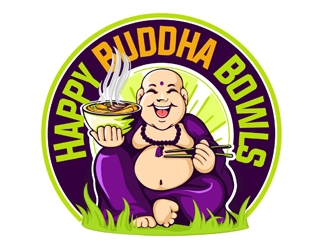 Happy Buddha Bowls logo design by veron