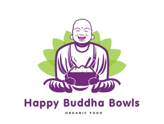 Happy Buddha Bowls logo design by emberdezign
