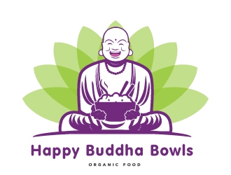 Happy Buddha Bowls logo design by emberdezign