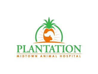 Plantation Midtown Animal Hospital logo design by gipanuhotko