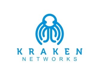 Kraken Networks logo design by burjec