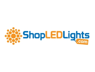 Shop LED Lights.com logo design by jaize