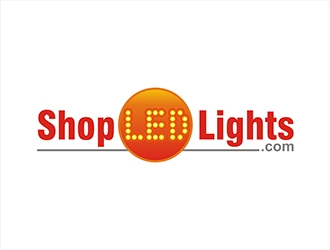 Shop LED Lights.com logo design by gitzart
