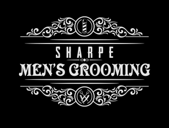 Sharpe Mens Grooming logo design by oke2angconcept