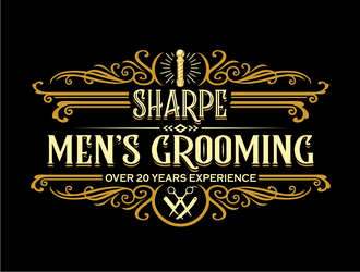 Sharpe Mens Grooming logo design by haze