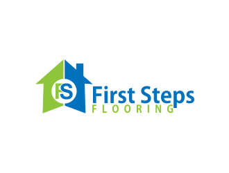 First Steps Flooring logo design by Greenlight