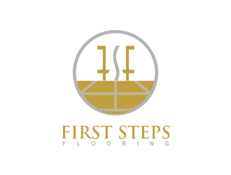 First Steps Flooring logo design by qqdesigns