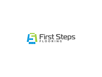 First Steps Flooring logo design by senandung