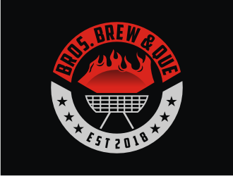 Bros. Brew & Que logo design by bricton