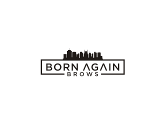 BORN AGAIN BROWS logo design by ndaru