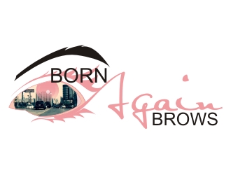 BORN AGAIN BROWS logo design by hallim