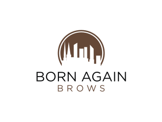 BORN AGAIN BROWS logo design by mbamboex