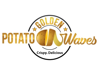 Golden Potato Waves logo design by uttam