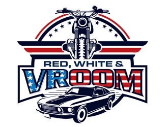 Red, White & Vroom logo design by shere