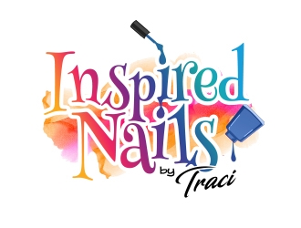 Inspired Nails by Traci logo design by MarkindDesign