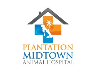 Plantation Midtown Animal Hospital logo design by Gaze