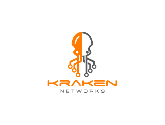 Kraken Networks logo design by emyouconcept