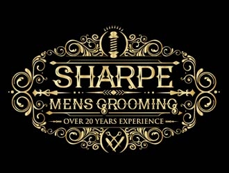 Sharpe Mens Grooming logo design by shere