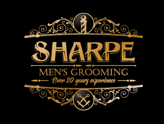 Sharpe Mens Grooming logo design by schiena