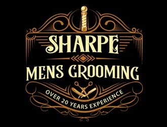 Sharpe Mens Grooming logo design by shere