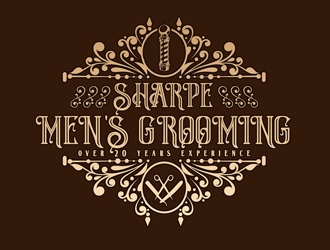 Sharpe Mens Grooming logo design by DreamLogoDesign