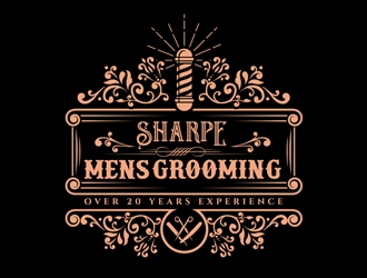 Sharpe Mens Grooming logo design by DreamLogoDesign