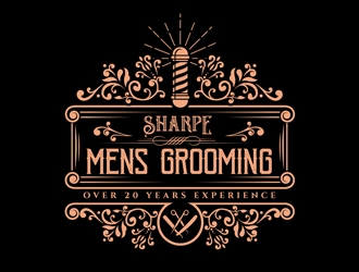 Sharpe Mens Grooming logo design by DreamLogoDesign