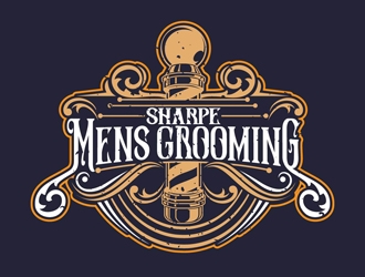 Sharpe Mens Grooming logo design by DreamLogoDesign