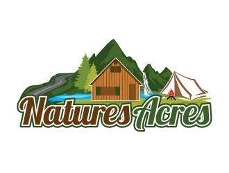 Natures Acres logo design by Gaze