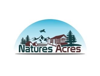 Natures Acres logo design by 6king