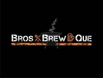 Bros. Brew & Que logo design by Republik