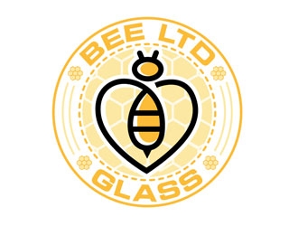 Bee LTD Glass logo design by WhiteOwl