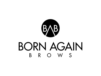 BORN AGAIN BROWS logo design by oke2angconcept
