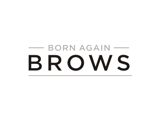 BORN AGAIN BROWS logo design by checx