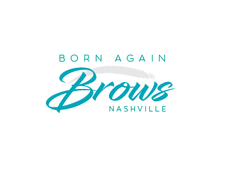 BORN AGAIN BROWS logo design by PRN123