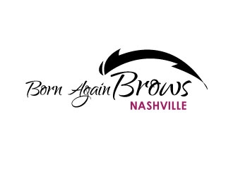 BORN AGAIN BROWS logo design by Erasedink