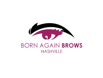BORN AGAIN BROWS logo design by Erasedink