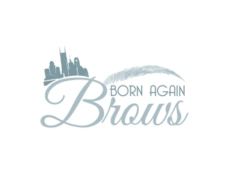 BORN AGAIN BROWS logo design by dhika