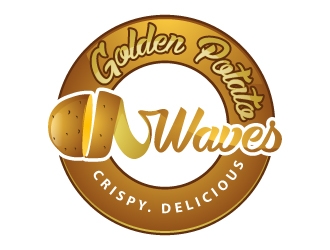 Golden Potato Waves logo design by uttam