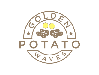 Golden Potato Waves logo design by bricton