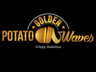 Golden Potato Waves logo design by uttam