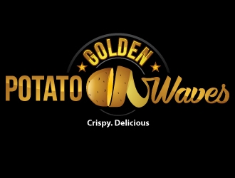 Golden Potato Waves logo design by uttam