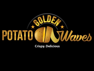 Golden Potato Waves logo design by uttam