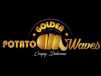 Golden Potato Waves logo design by uttam