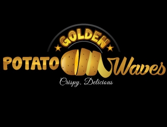 Golden Potato Waves logo design by uttam