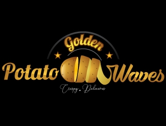 Golden Potato Waves logo design by uttam